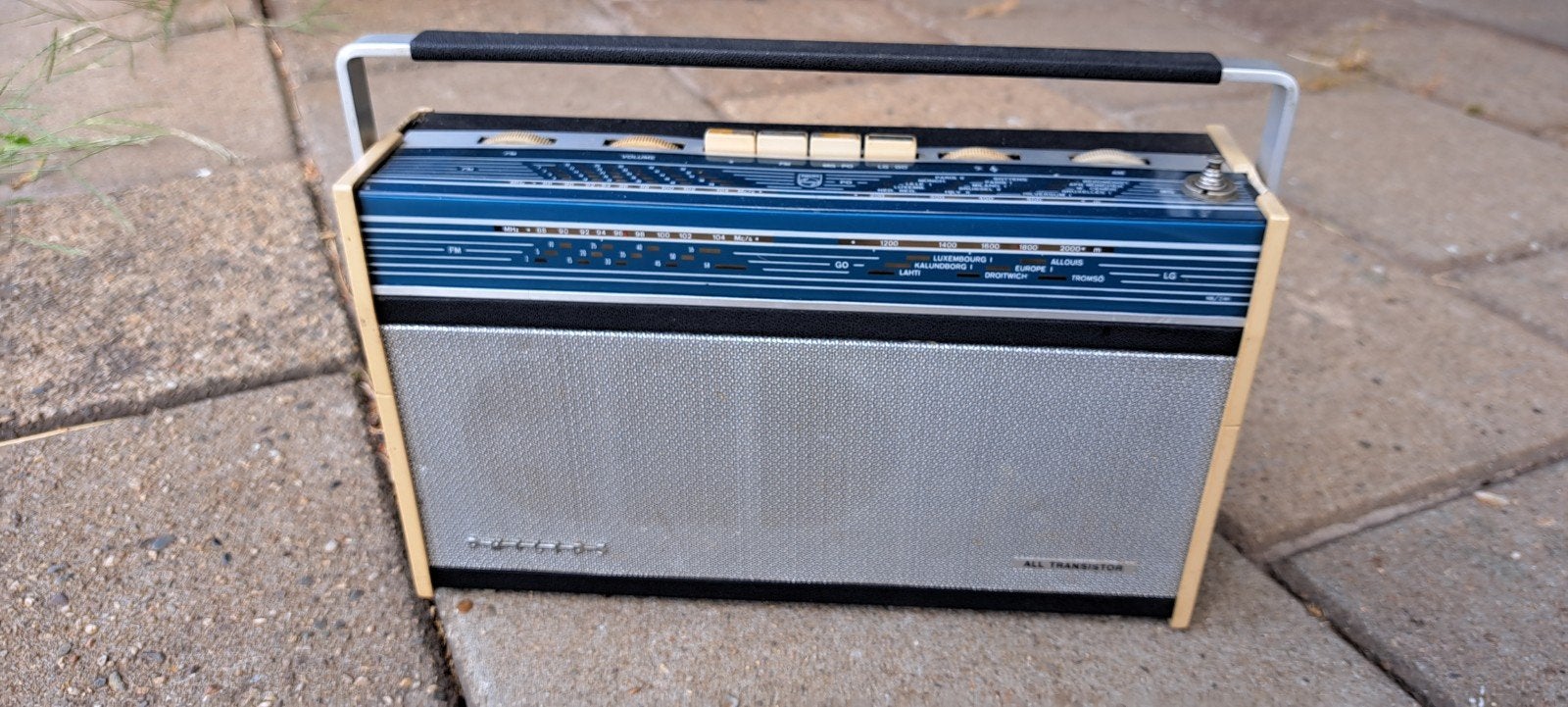 Vintage Philips Transistorradio - All Transistor, Ophalen, Gebruikt, Transistorradio