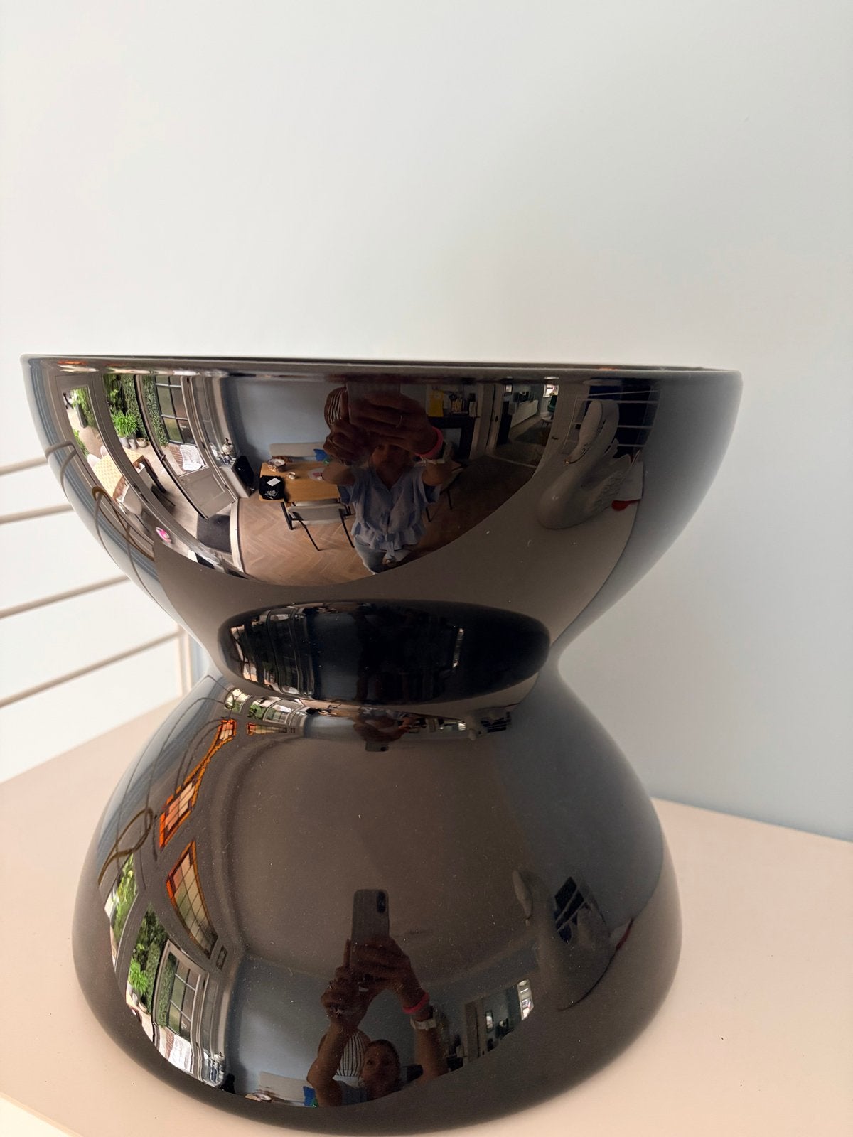 Anna Nilsson Diabolo vaas IKEA - Jaren '90, Huis en Inrichting, Ophalen, Zo goed als nieuw, Zwart, Glas