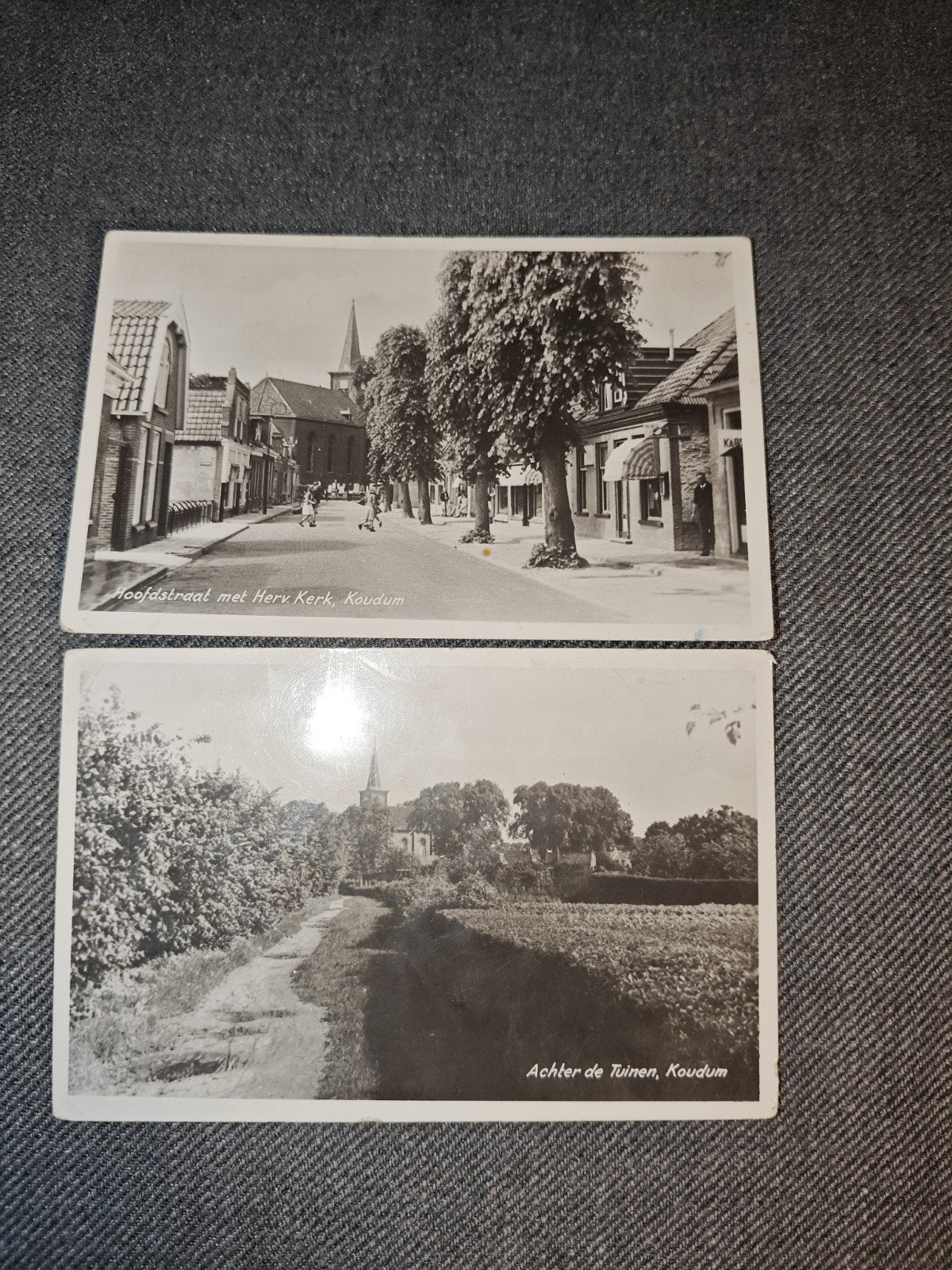 koudum,oude kaarten,friesland, Verzenden