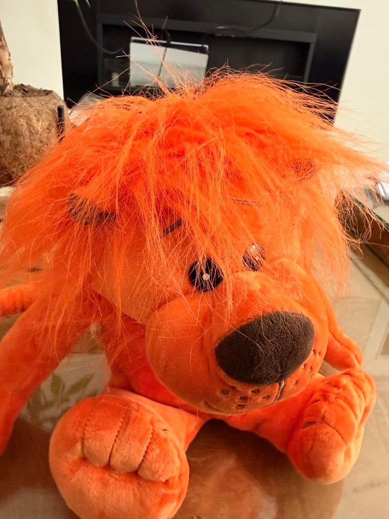 Oranje Leeuw Spaarpot - Pluche en Kunststof, Ophalen of Verzenden, Nieuw, Kunststof, Dier
