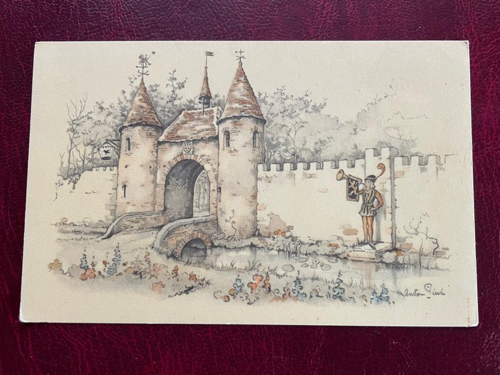ak van Natuurpark De Efteling ; Sprookjesbos , Slotpoort., Verzamelen, Efteling, Verzenden, Zo goed als nieuw, Gebruiksvoorwerp