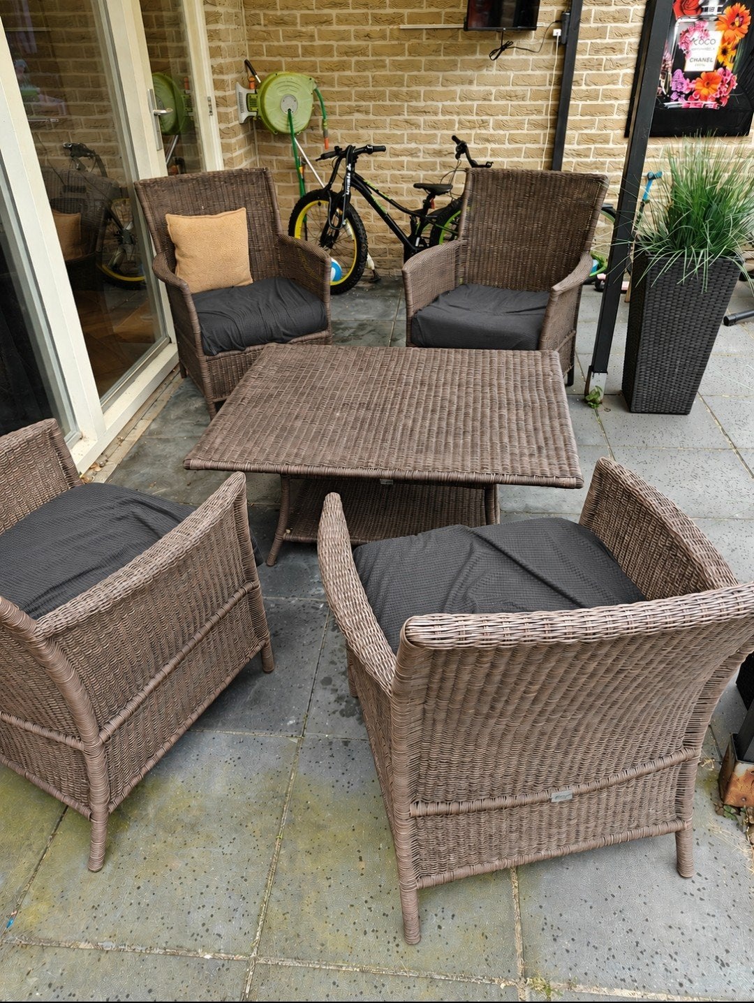 Tuinset Bellagio, Ophalen, 4 zitplaatsen, Gebruikt, Bijzettafel