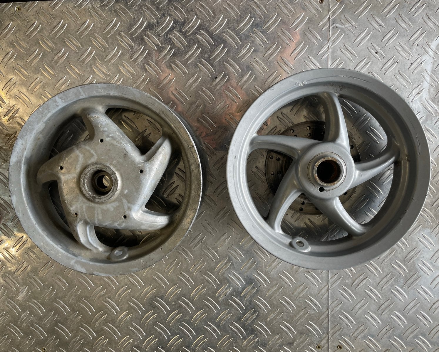 Piaggio Zip Type 3 Velgen set (Voor + Achter), Ophalen of Verzenden, Gebruikt, Overige typen, Piaggio