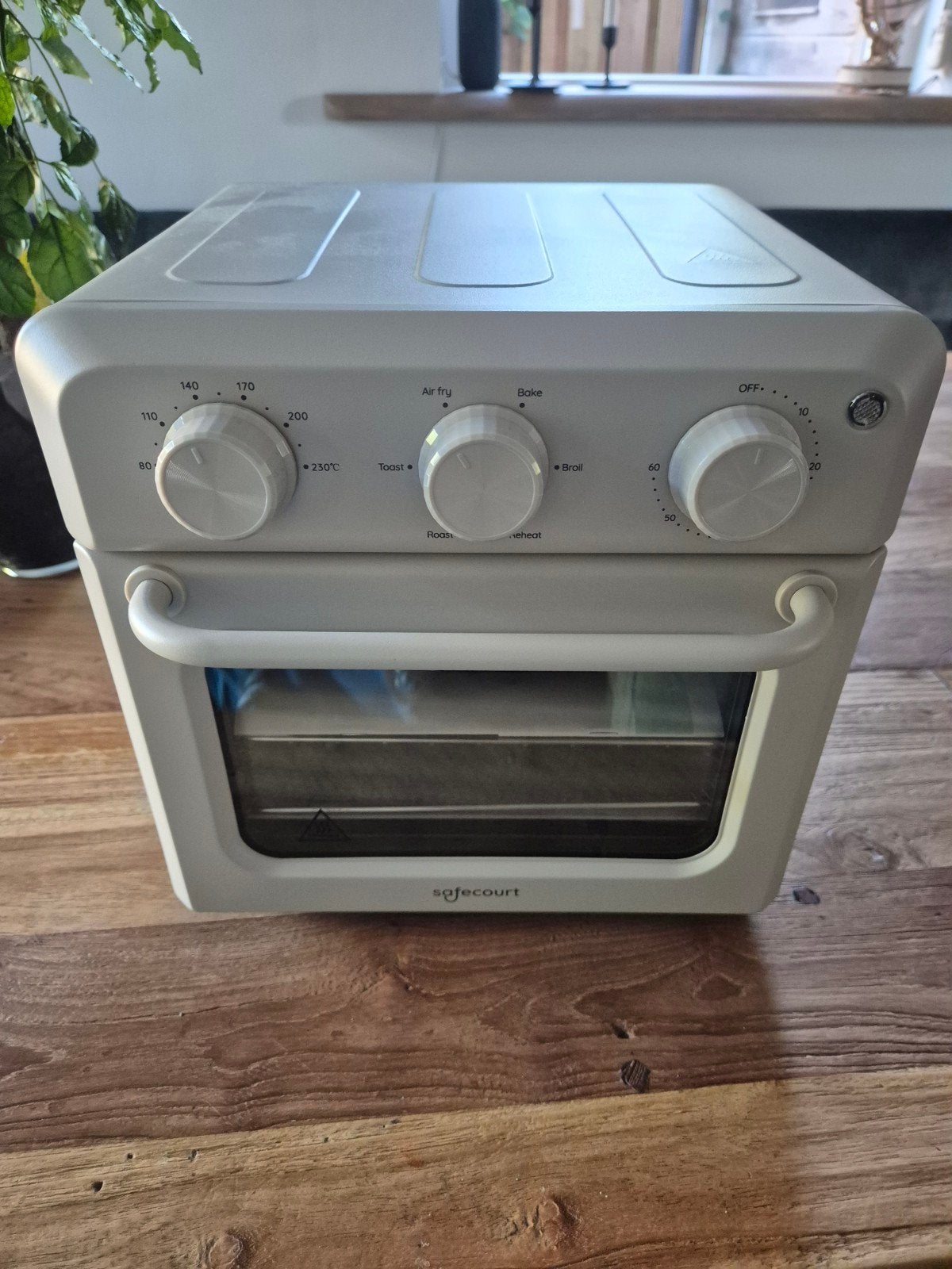Safecourt Mini-oven met Airfryer functie, Witgoed en Apparatuur, Ovens, Overige merken, Hete lucht, Ophalen of Verzenden, Zo goed als nieuw