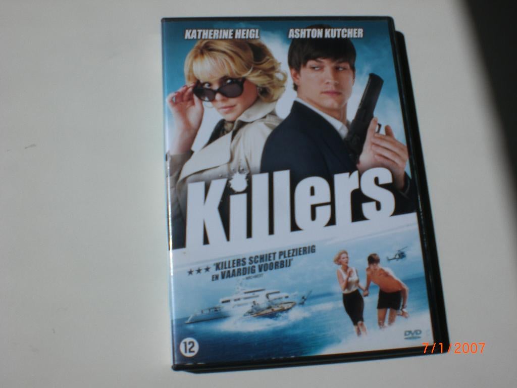 dvd Killers Ashton Kutcher Katherine Heigl Tom Selleck, Cd's en Dvd's, Vanaf 12 jaar, Ophalen of Verzenden, Zo goed als nieuw