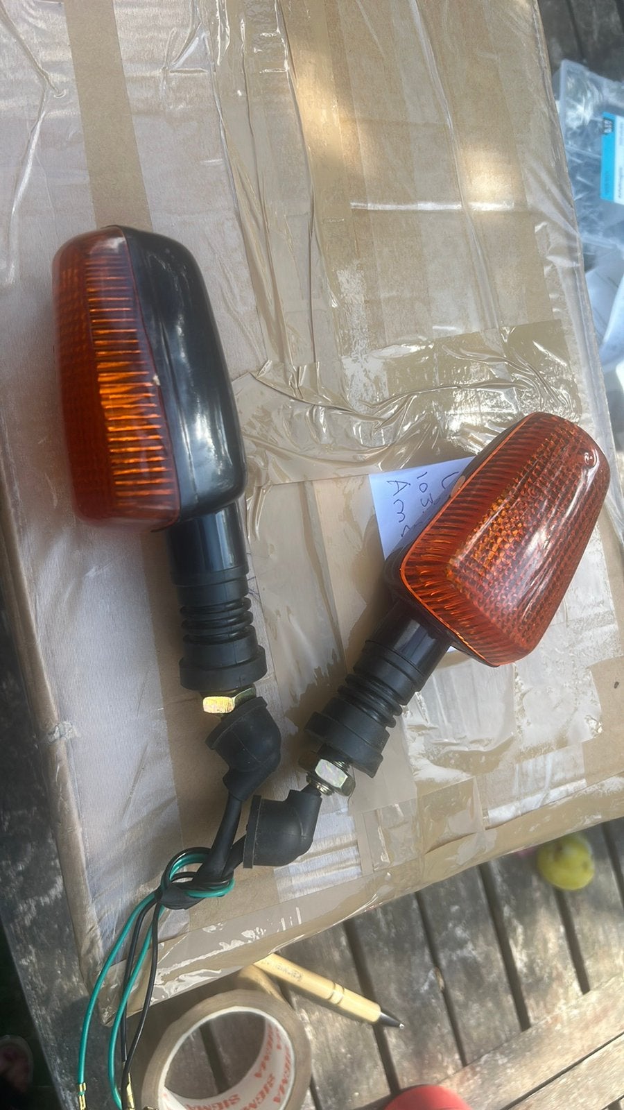 2 Knipperlichten Yamaha XJR 1200 (universeel), Motoren, Onderdelen | Yamaha, Ophalen of Verzenden, Gebruikt