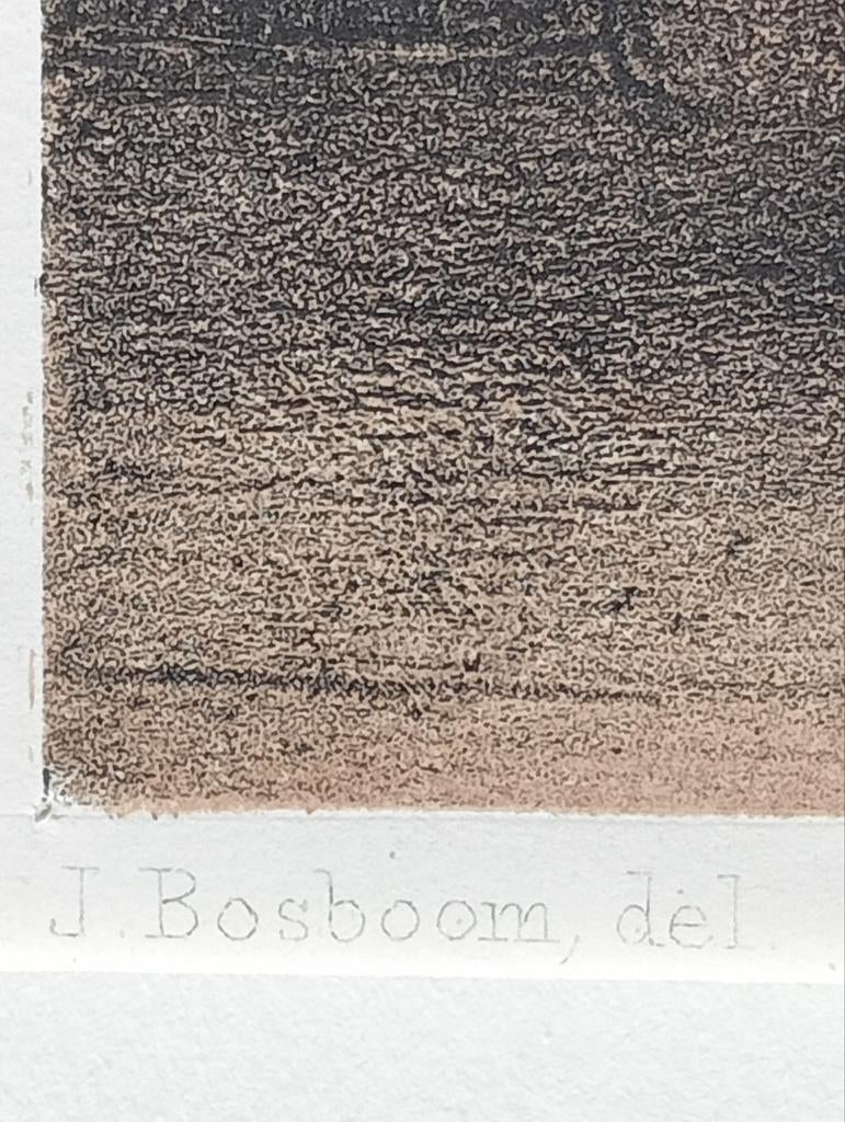 Johannes Bosboom litho kerkinterieur 1851, Ophalen of Verzenden