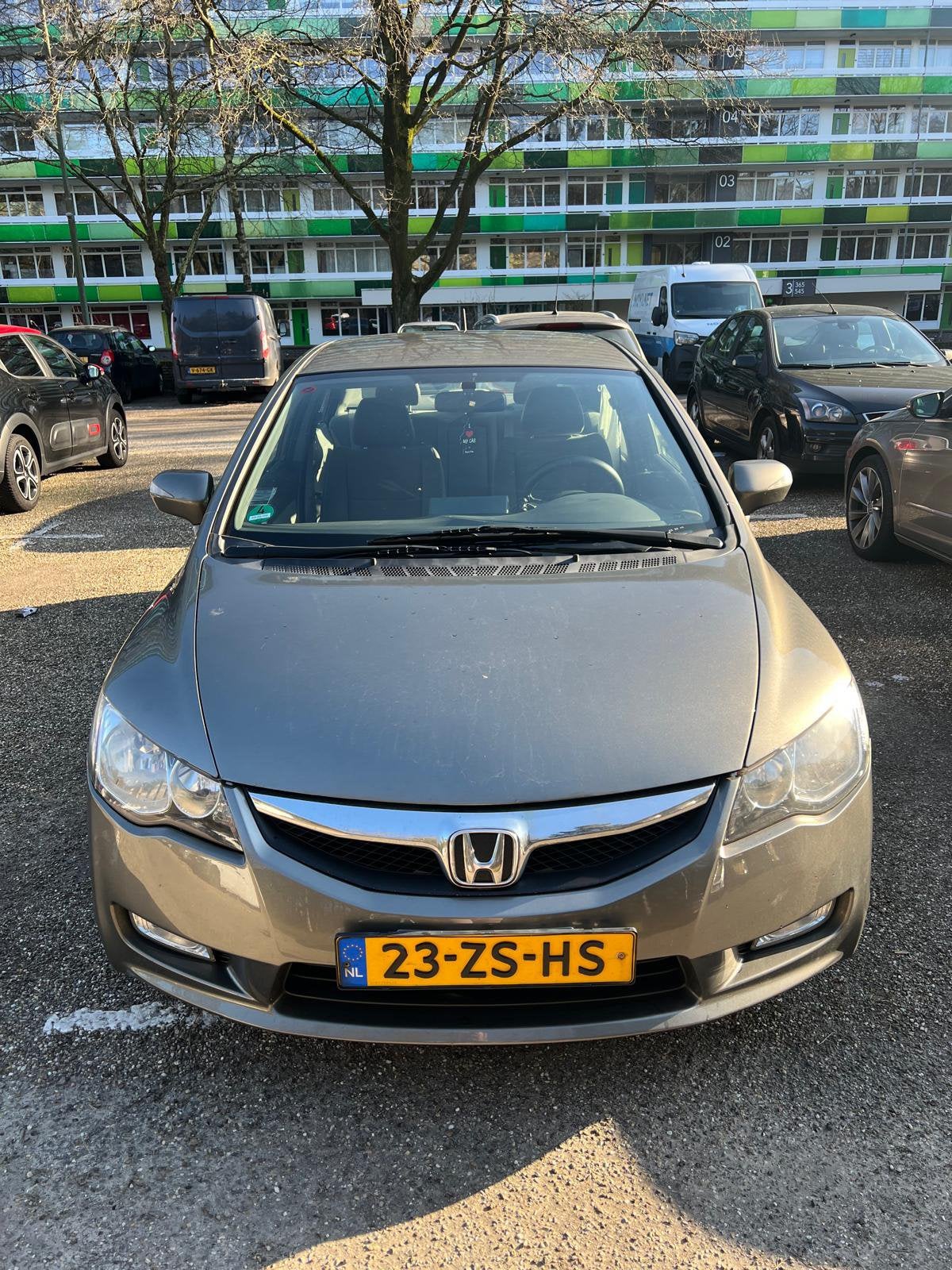 Honda Civic 1.3 Vtec Hybrid 4DR C-tr. 2008 Grijs, Stof, Beige, Origineel Nederlands, 22 km/l