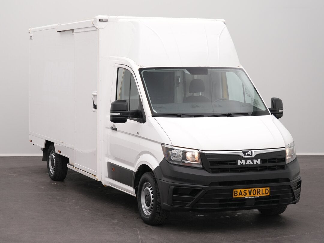 MAN TGE 3.100 Gesloten bak 433cm Bakwagen Achterdeuren Zijde, Auto's, Gebruikt, Euro 6, 4 cilinders, 2000 kg