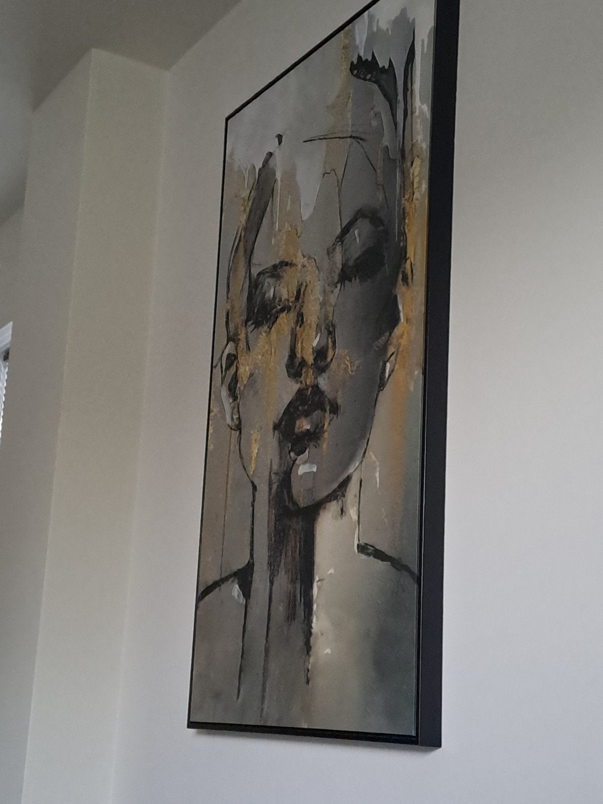 Schilderij Vrouw met Goud 118x70cm, Ophalen, Schilderij