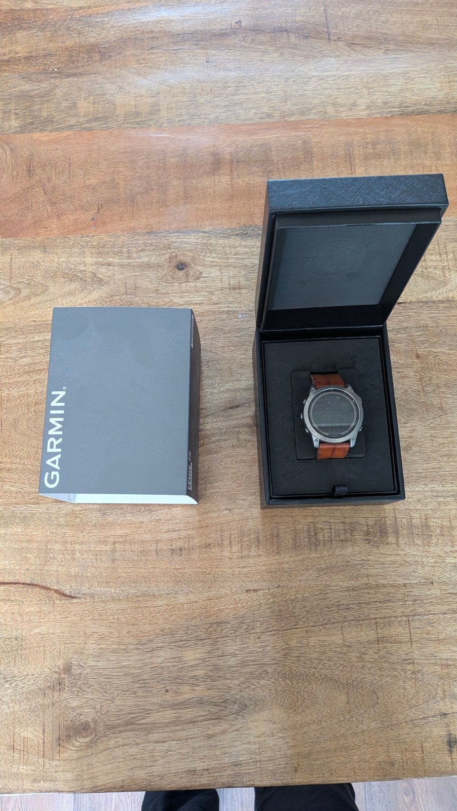 Garmin Fenix 7X Sapphire Solar Titanium Smartwatch MIP, Garmin, Ophalen of Verzenden, Zo goed als nieuw, Waterdicht