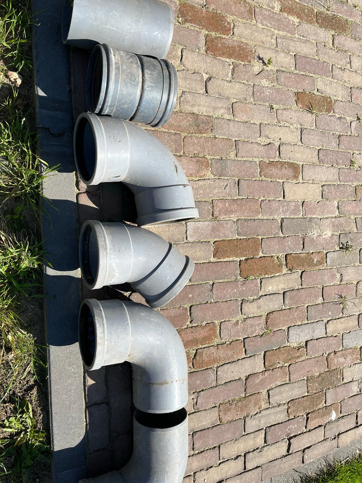PVC afvoerbuizen en bochten 160, Ophalen, Afvoer, Gebruikt, Pvc