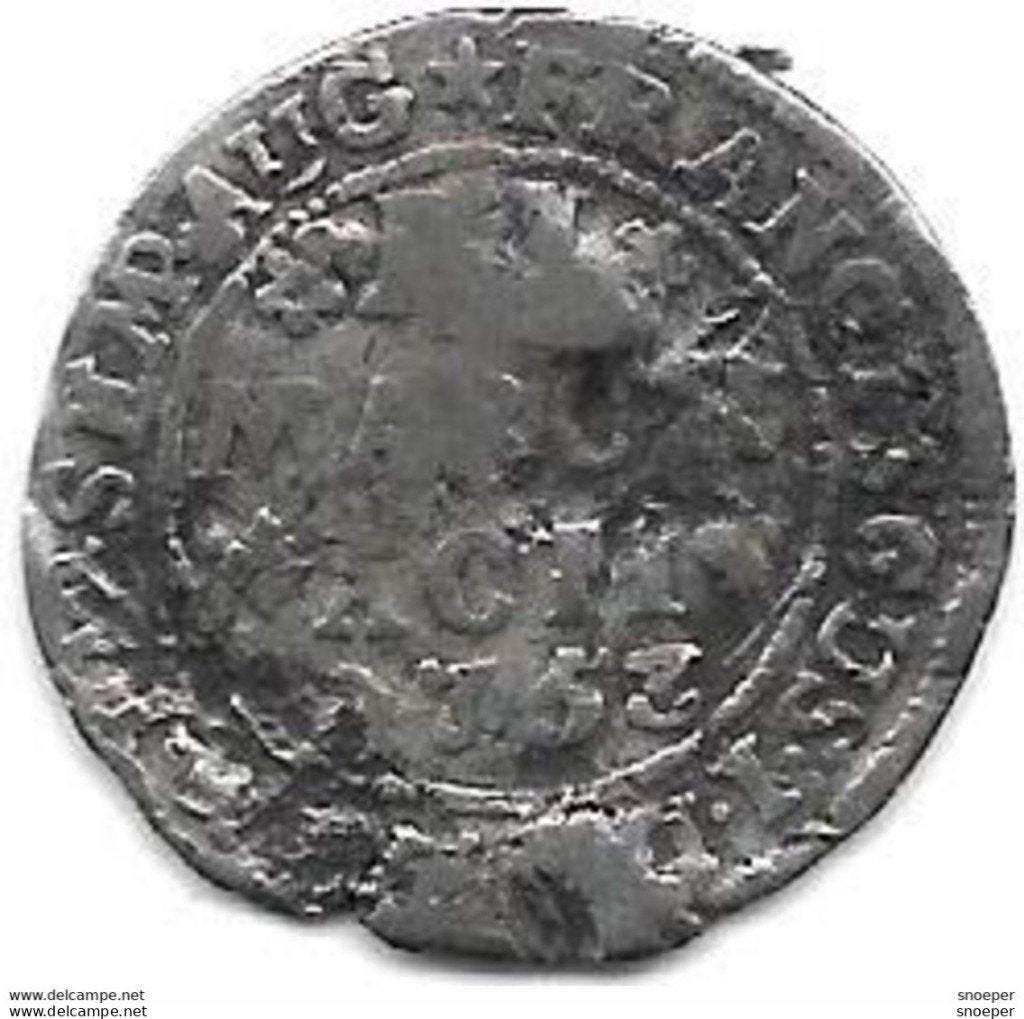*aachen 2 marck 1753 franciscus I km48 fr, Postzegels en Munten, Verzenden, Duitsland, Losse munt
