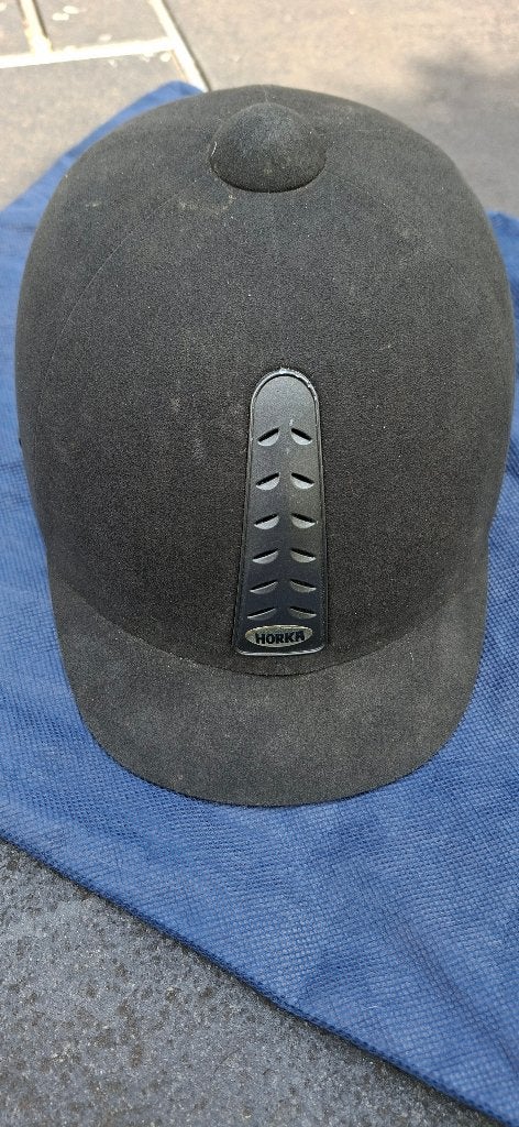 Paardrij cap van Horka mt 56, Ophalen, Gebruikt, Inclusief opbergtas, Dames
