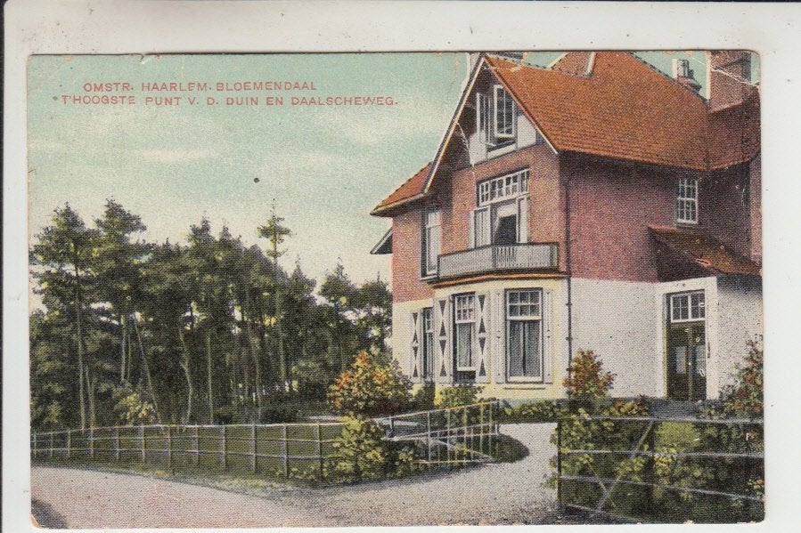 Bloemendaal, Duin en Daalscheweg, Ophalen of Verzenden, Voor 1920, Gelopen, Noord-Holland