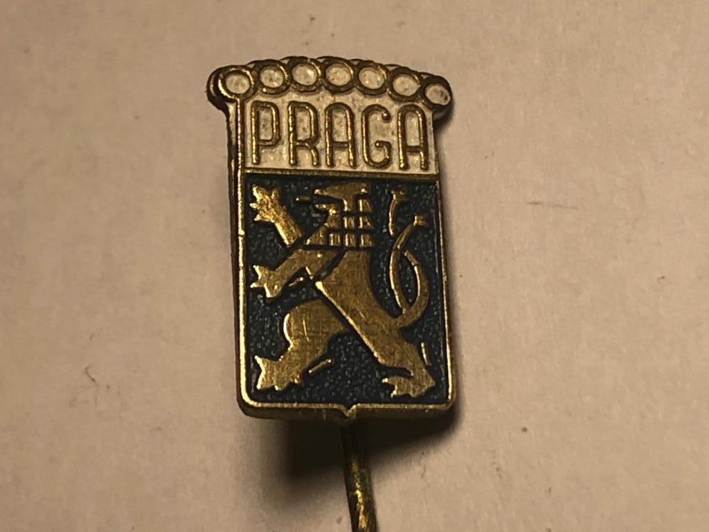 Metalen PRAGA AUTOMERK Speld., Verzenden, Zo goed als nieuw, Transport, Speldje of Pin