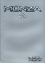Opel Monza fraaie originele brochure/auto folder '82 '84 '86, Ophalen of Verzenden, Zo goed als nieuw, Opel
