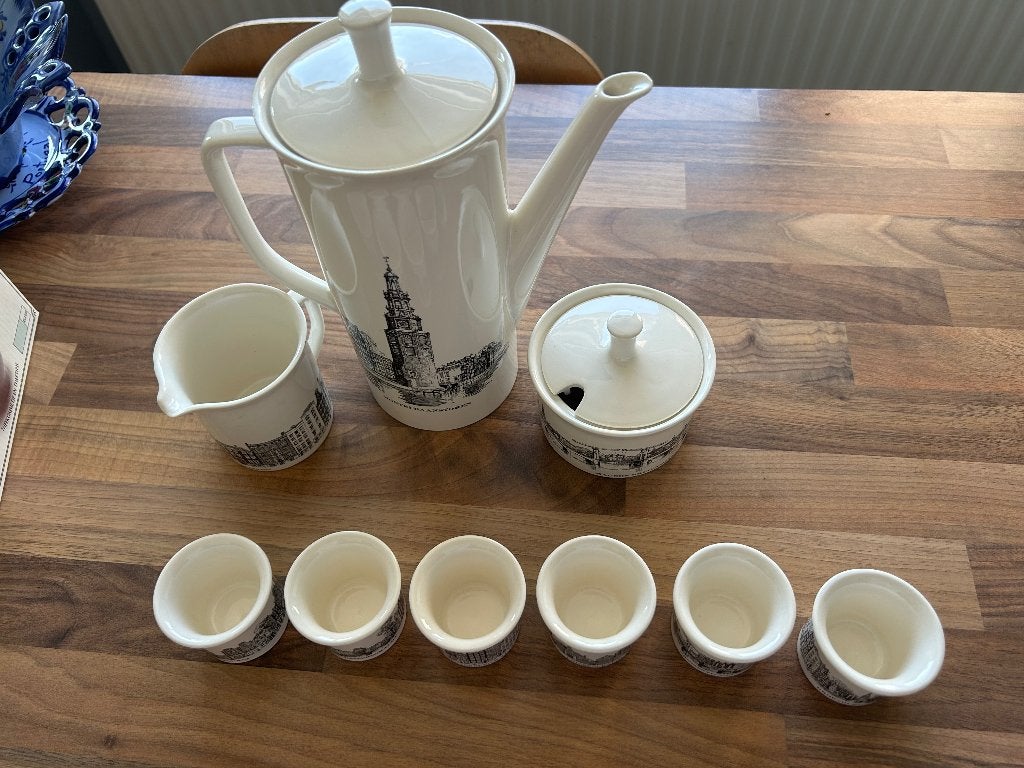 Villeroy Boch koffieset, Ophalen of Verzenden, Zo goed als nieuw, Overige stijlen, Porselein