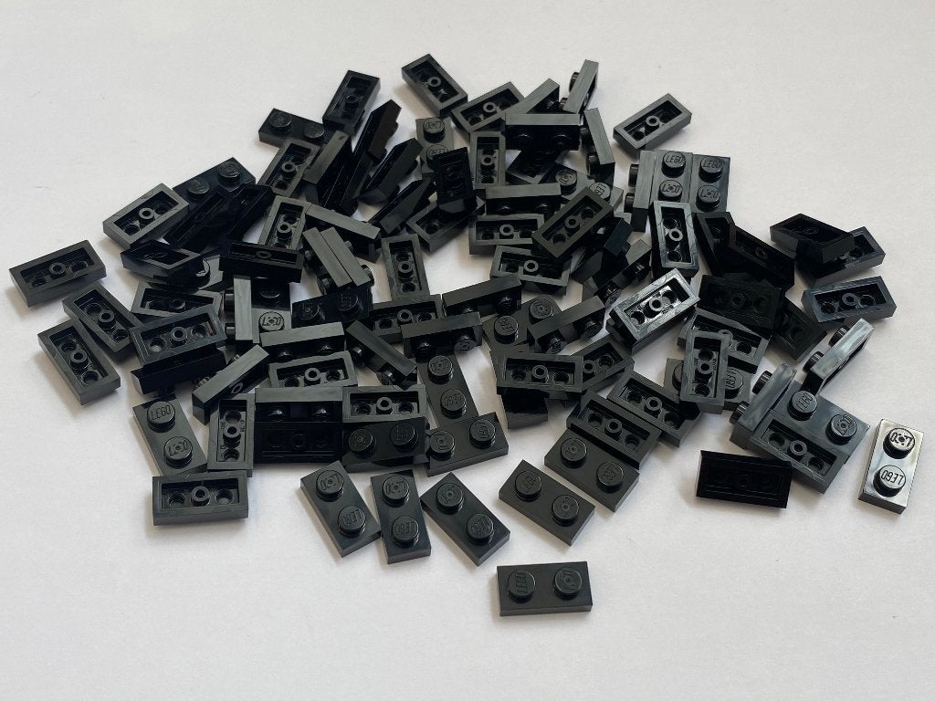 Partij 100x nieuwe 1x2 Lego plaatjes in diverse kleuren, Overige thema's, Lego, Nieuw, Ophalen of Verzenden