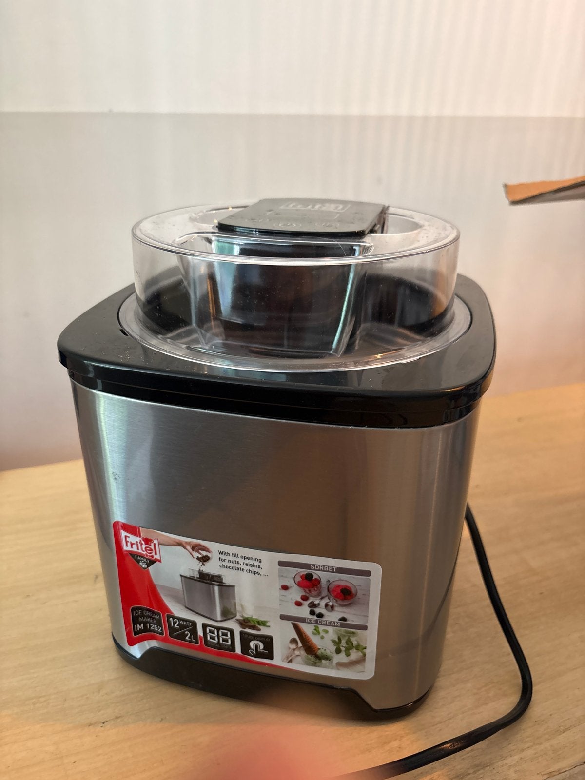 Fritel Family IJsmachine IM 1252 - Nieuw in doos, Ophalen of Verzenden, Nieuw