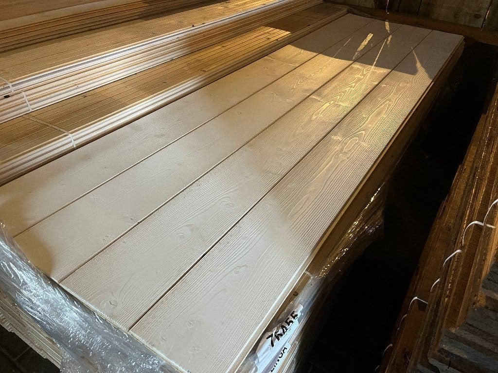 Vuren wit geborstelde planken 17x185mm, 2m50 lang  KOOPJE !!, Ophalen, 75 m² of meer, Wit, Overige typen