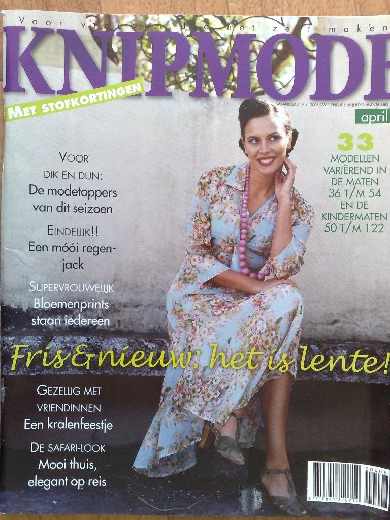 Knipmode april nr. 4 / 2006, Verzenden, Vrouw, Knipmode