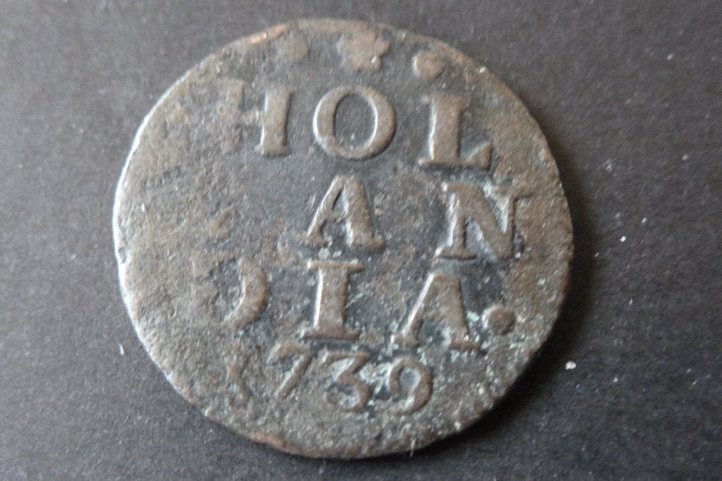 Provinciaal - oude duit  Holland 1739 fraai (d 5, Postzegels en Munten, Munten | Nederland, Ophalen of Verzenden, Vóór koninkrijk