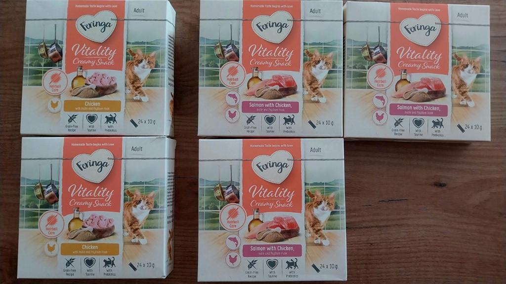 Feringa katten snacksticks kip en kip met zalm, Dieren en Toebehoren, Dierenvoeding, Ophalen of Verzenden, Kat