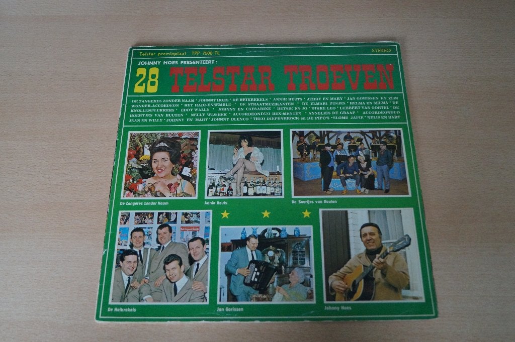 LP Johnny Hoes presenteert:  28 Telstar Troeven - krasvrij, Ophalen, LP, Pop, Zo goed als nieuw