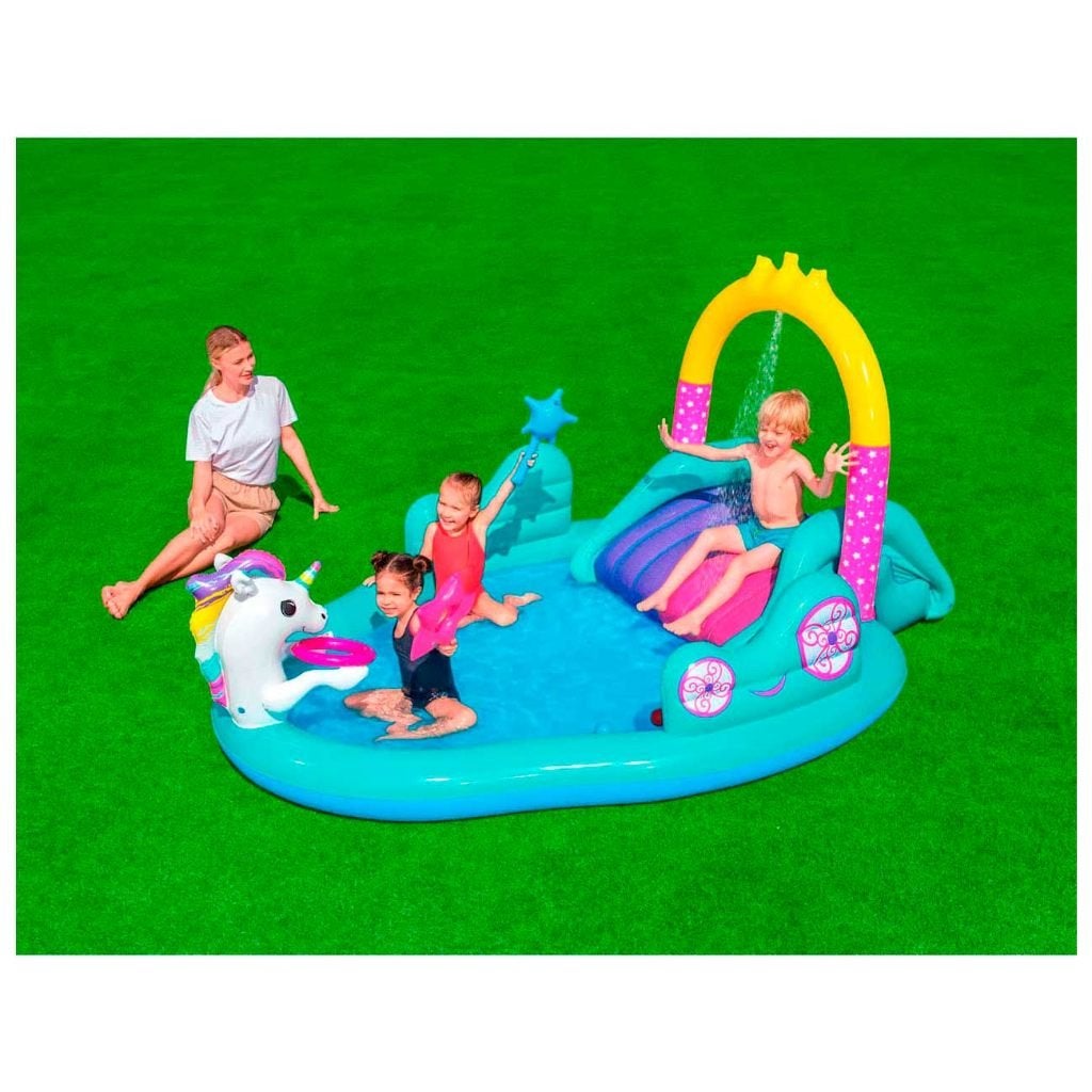 Zwembad Magische Eenhoorn Waterplaycenter, 120 cm of meer, Opblaaszwembad, Nieuw, Ophalen of Verzenden