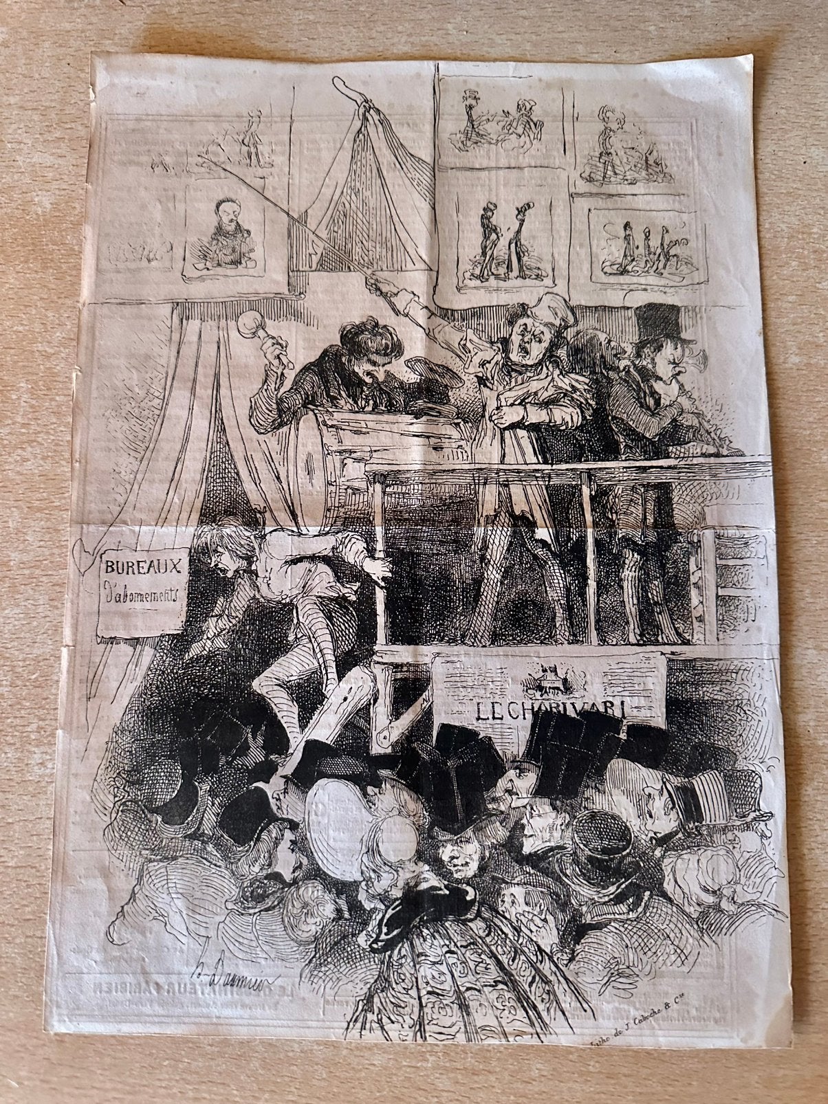 Litho H Daumier, Ophalen of Verzenden