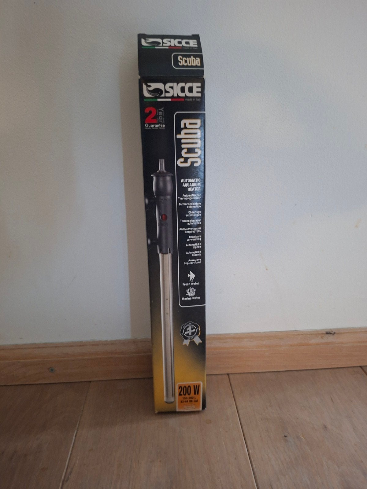 Sicce Scuba automatische aquariumverwarming van 200 watt., Ophalen, Verlichting of Verwarming, Overige merken, Zo goed als nieuw