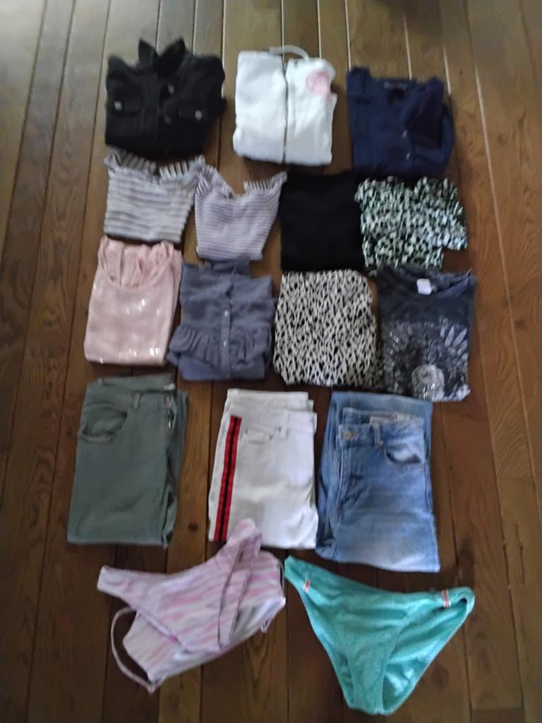 15-delig meidenkledingpakket: Bershka, Replay, YONG maat 176, Ophalen of Verzenden, Zo goed als nieuw, Maat 176
