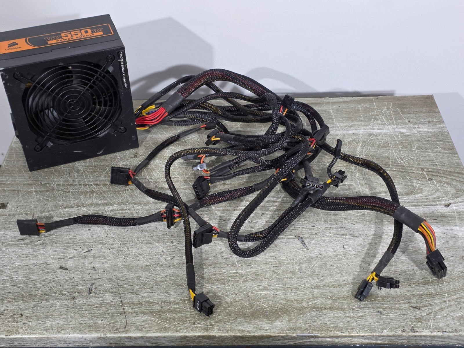 Corsair 550w max voeding psu power supply vx550w, Gebruikt, ., Ophalen of Verzenden, .