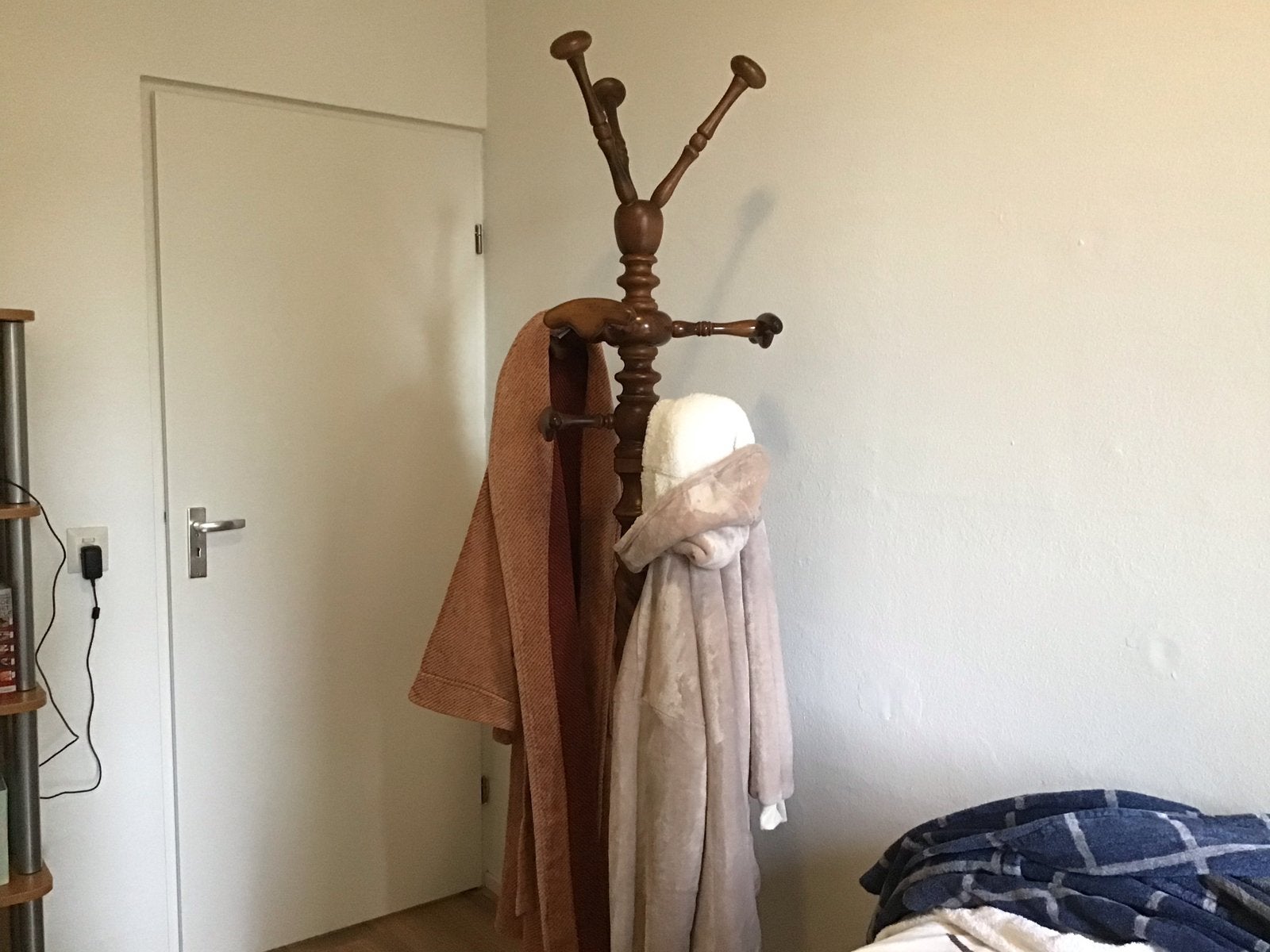 Houten staande kapstok voor slaapkamer of hal, Ophalen, Gebruikt, Staande kapstok, 150 tot 200 cm