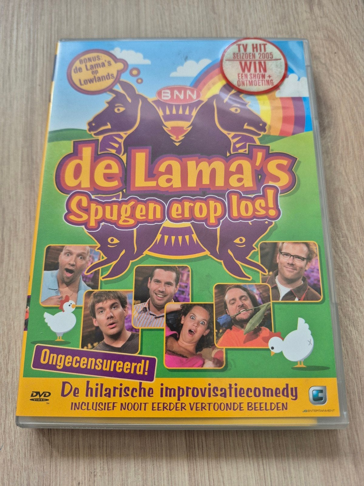 De Lama's Spugen Erop Los! DVD - Ongecensureerd!, Alle leeftijden, Inclusief doosje, Zo goed als nieuw, Cabaret