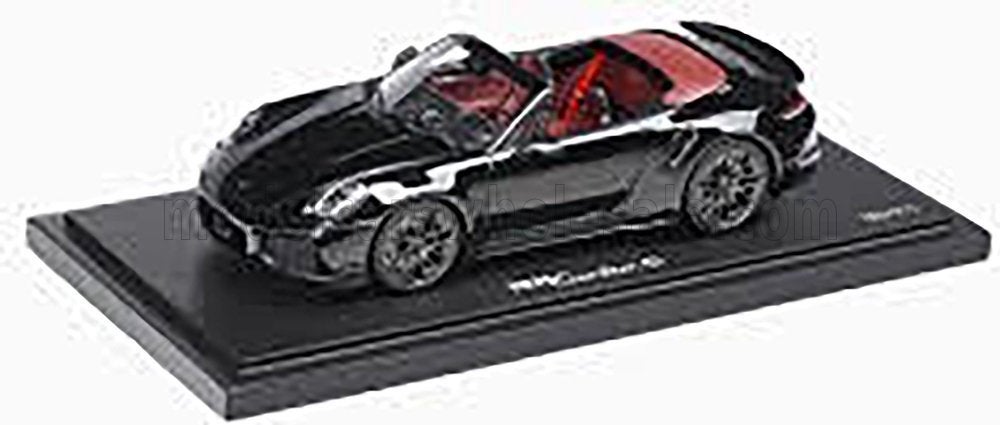 Spark 1:18 Porsche 992-2 Turbo S Cabriolet Black, Ophalen of Verzenden, Nieuw, Auto, Overige merken
