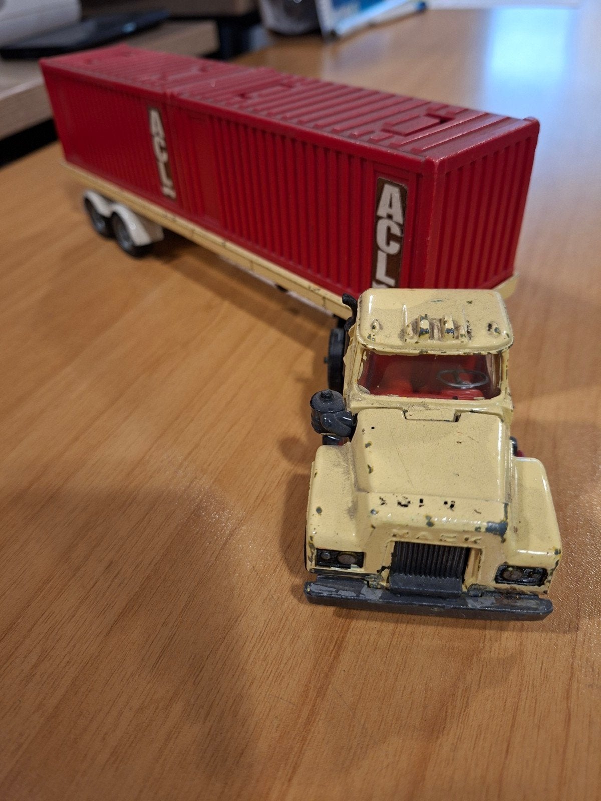 Corgi Major Mack Truck met 2 ACL containers, Hobby en Vrije tijd, Modelauto's | 1:50, Ophalen of Verzenden, Gebruikt