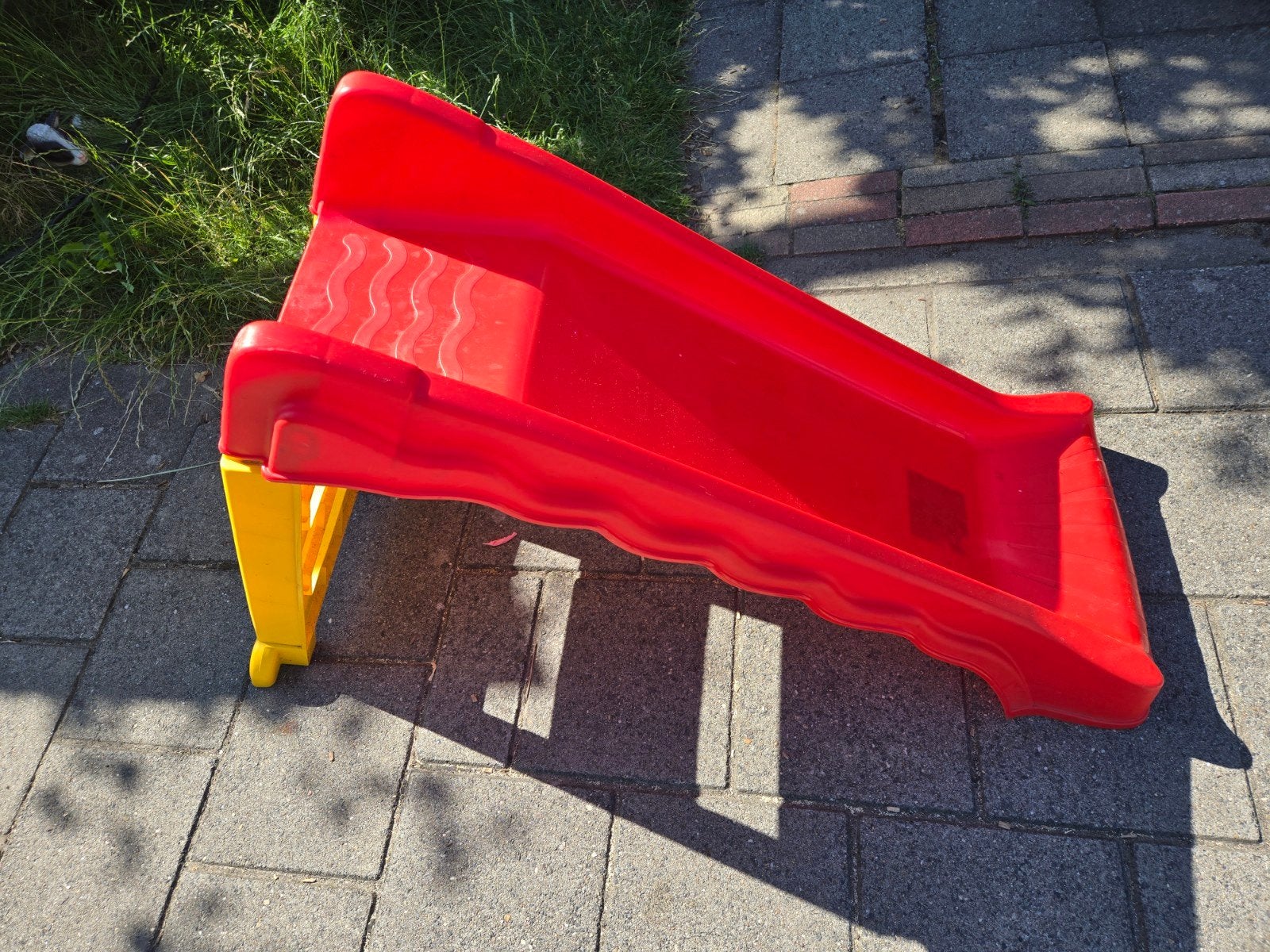 Rode kinder glijbaan, Ophalen, Gebruikt, Glijbaan