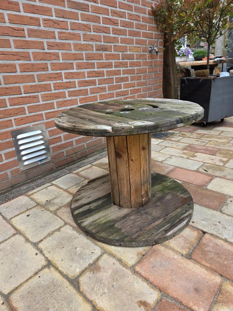 Te koop, Tuin en Terras, Tuintafels, Ophalen, Rond, Hout