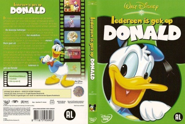 Iedereen Is Gek Op Donald DVD, Europees, Tekenfilm, Verzenden, Alle leeftijden