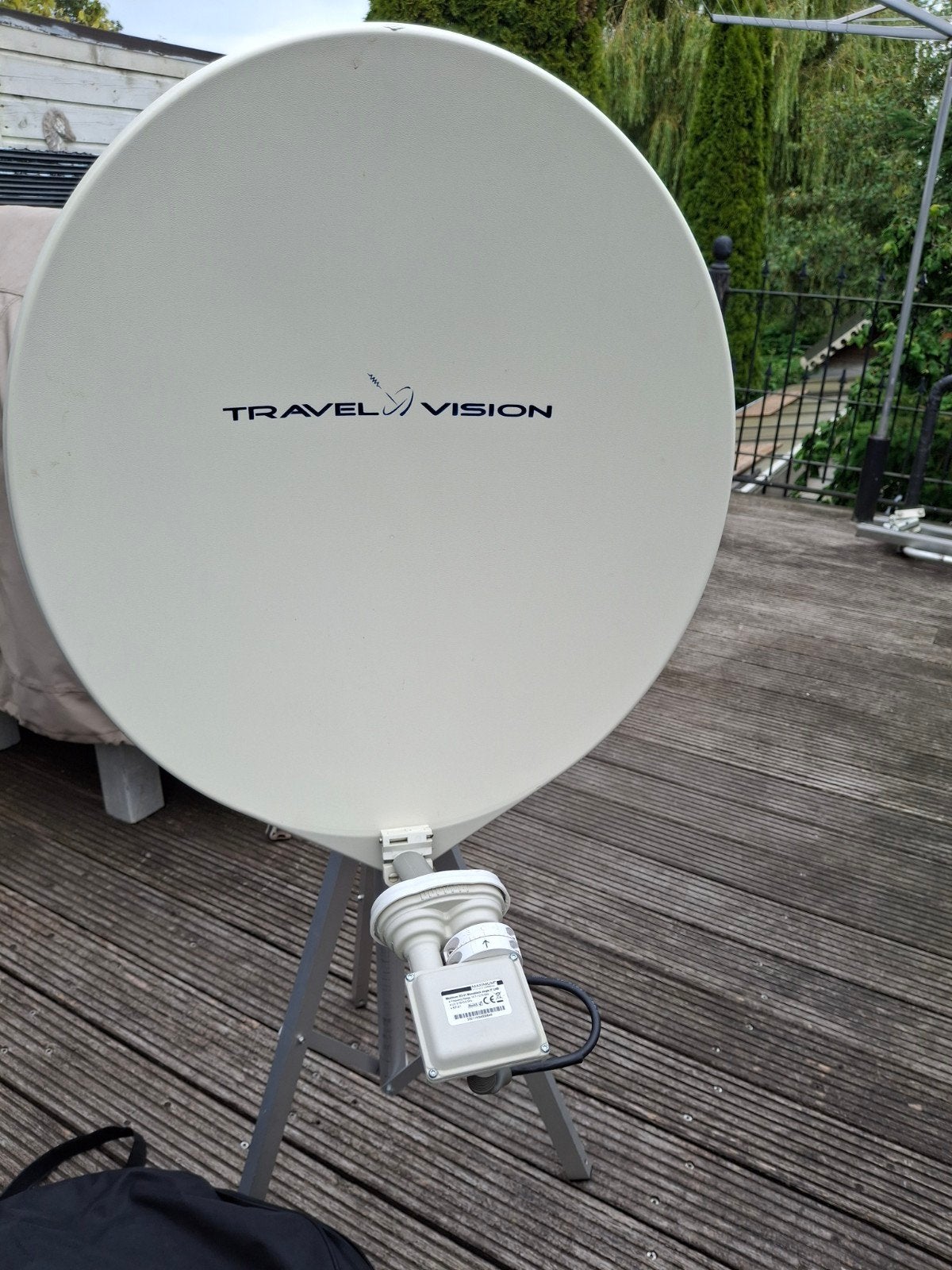 Travel Vision R6 Volautomatische Satelliet Schotelset, Ophalen, Zo goed als nieuw