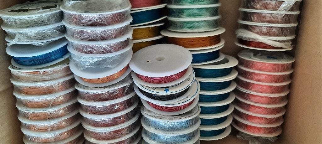 10 rollen staaldraad verschillende kleuren, Info@hobbymagic.nl, Draad, Hobbymagic, Nieuw