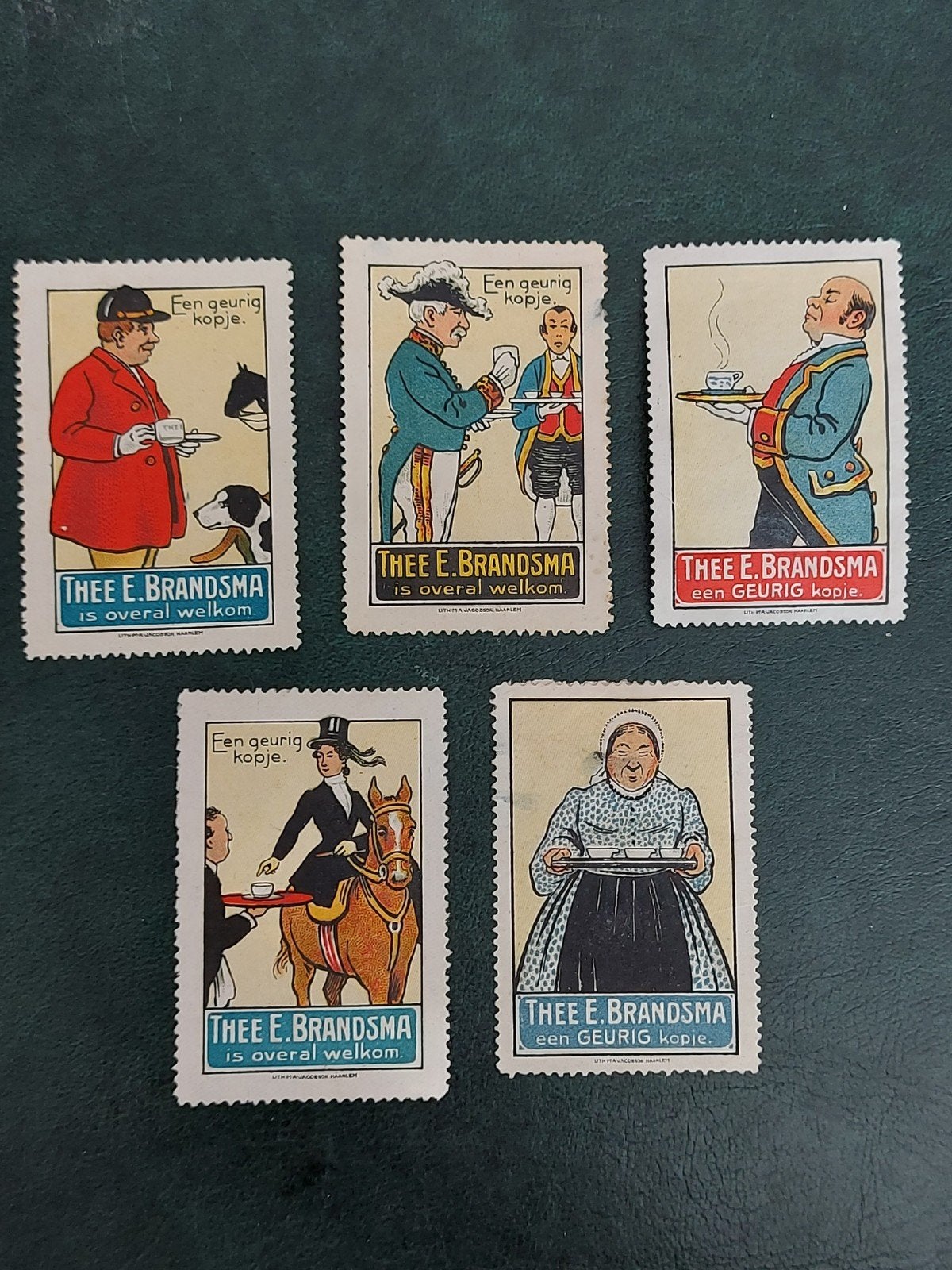 Sluitzegels Thee E. Brandsma (1), Verzenden, Gebruikt