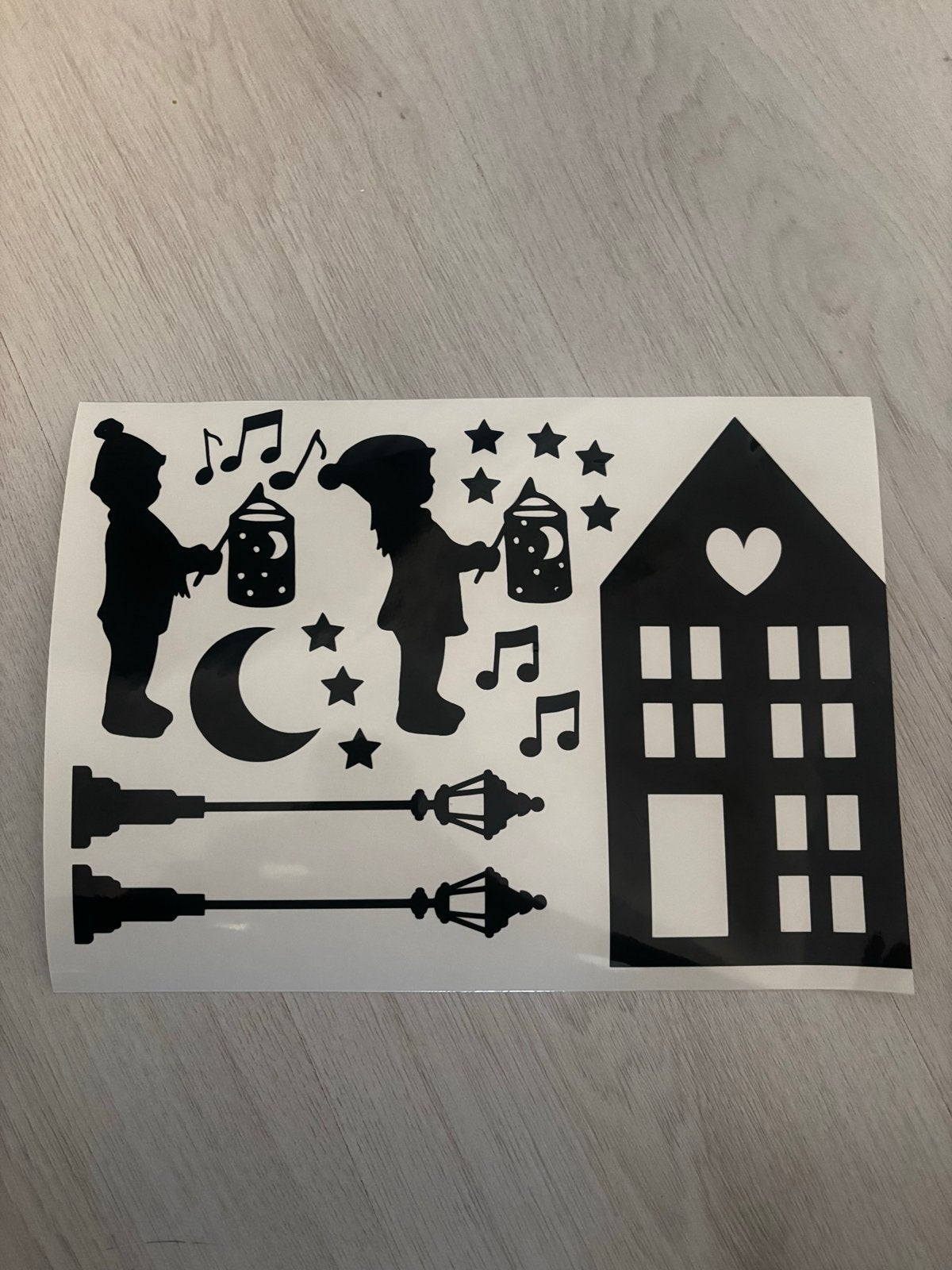 Raamstickers, Zwart, Ophalen of Verzenden, Kunststof, Overige stijlen