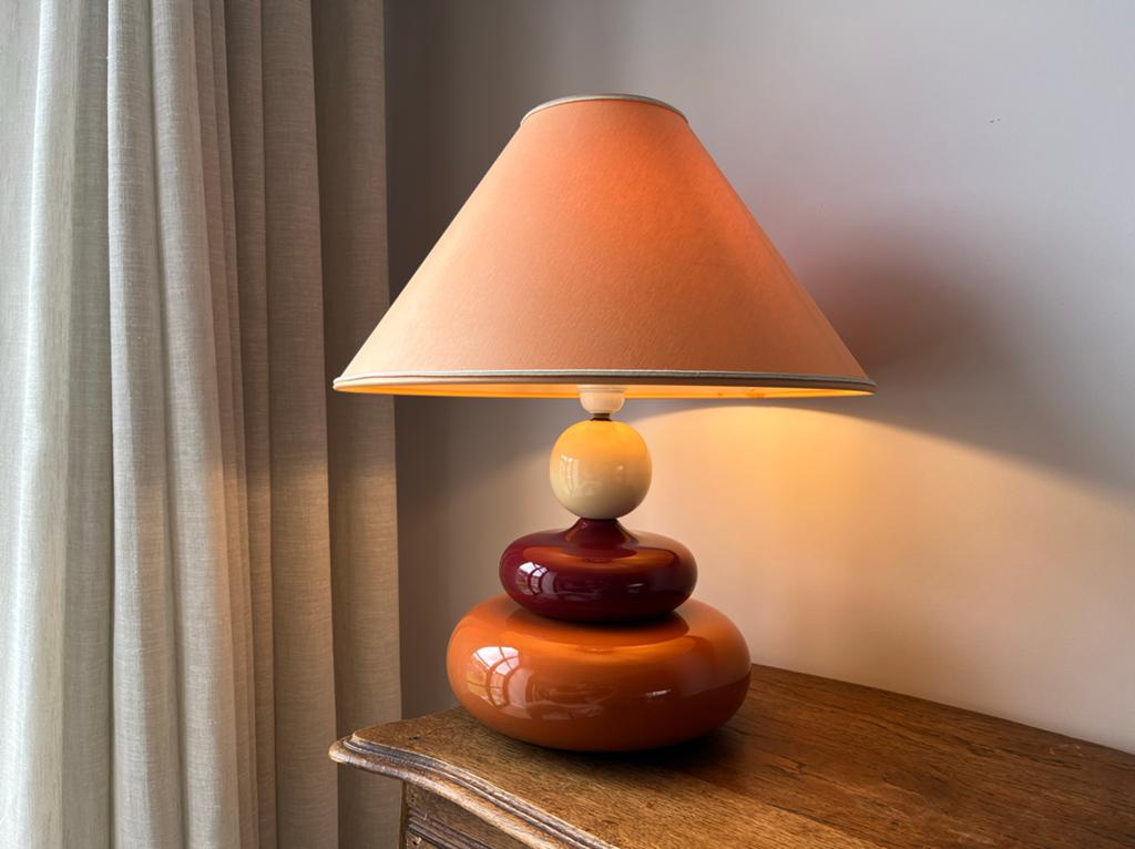 Lampes D’albret Frans Design ‘90 Keramische Tafellamp, Ophalen of Verzenden, Gebruikt, Overige materialen