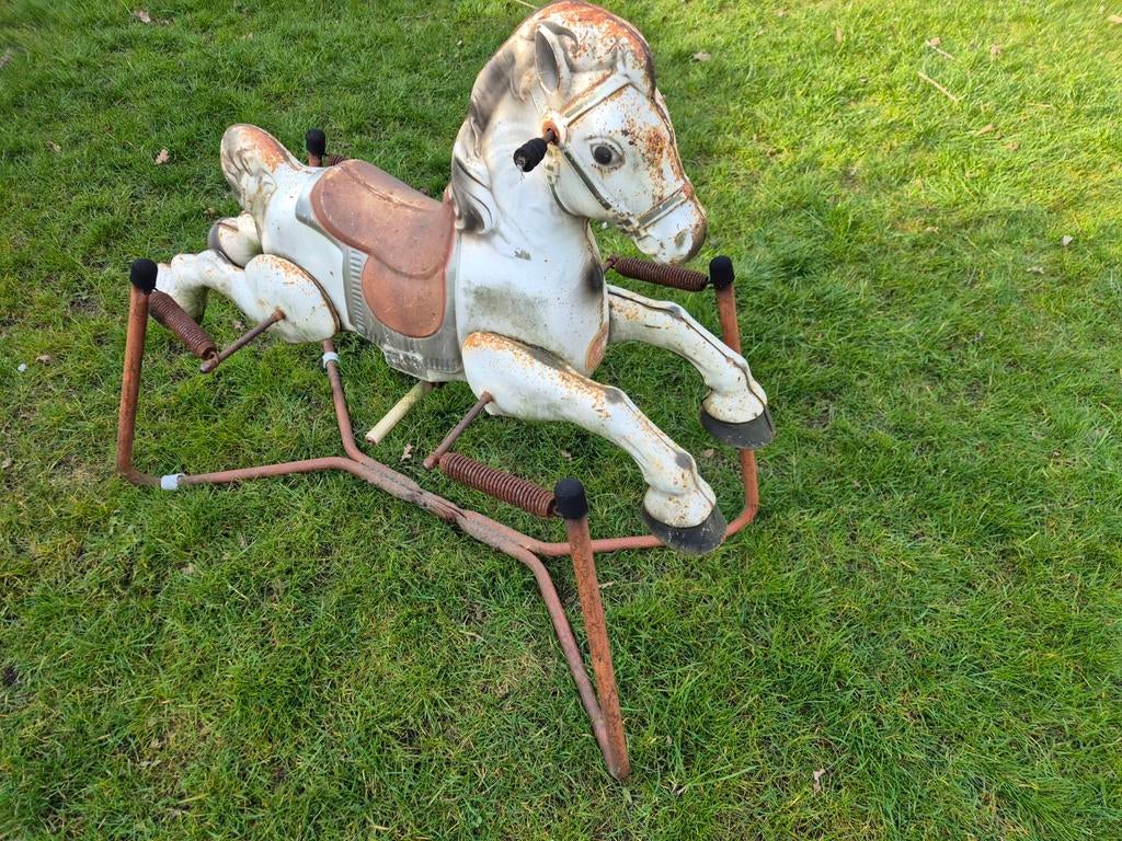 Vintage Mobo hobbelpaard - prairy king, Antiek en Kunst, Antiek | Speelgoed, Ophalen
