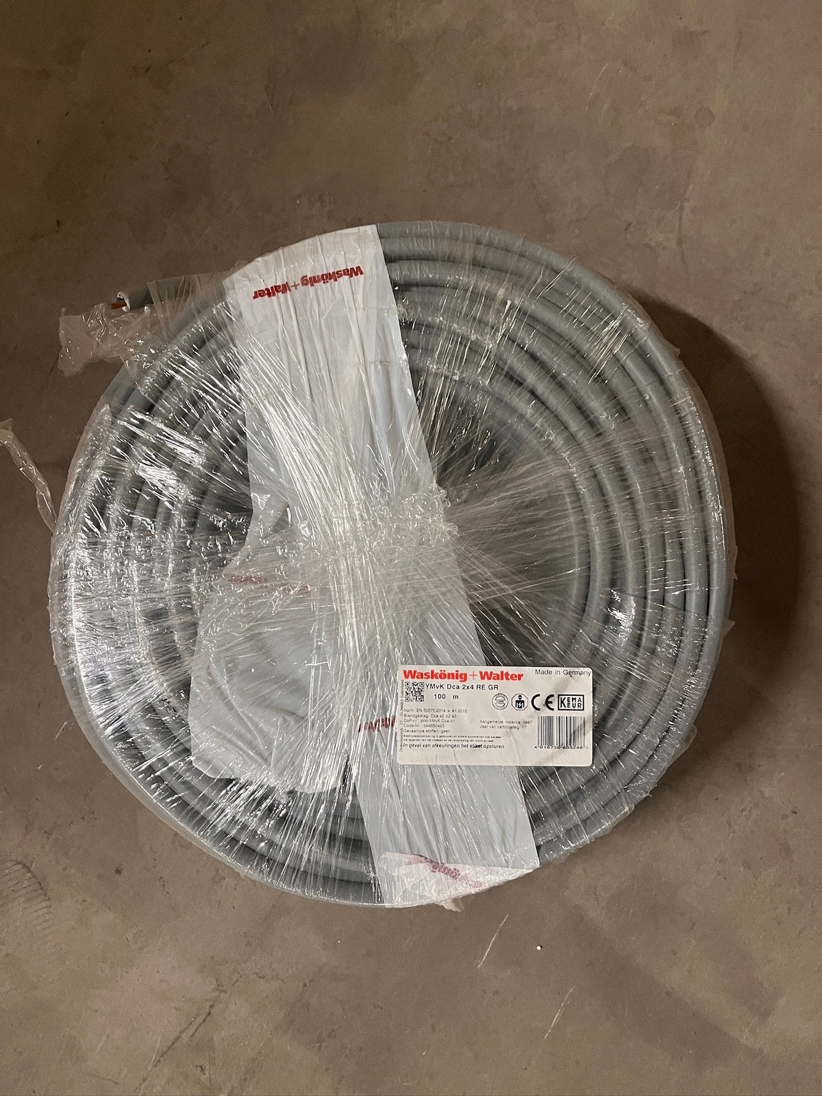 YMVK 2 x 4mm2   Nieuwe Rol 100 mtr, Ophalen, Nieuw, Kabel of Snoer