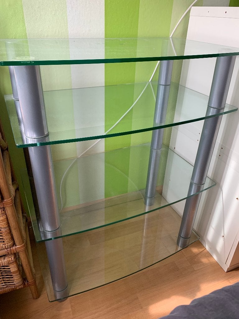 kast met glazen platen, Ophalen