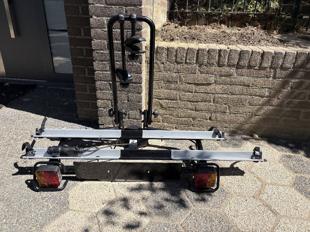 Thule fietsendrager trekhaak - weinig gebruikt, Ophalen, Gebruikt, Elektrische fiets, 2 fietsen